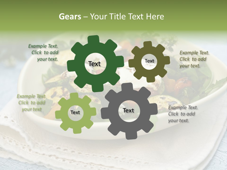 Zucchini Grilled Meal PowerPoint Template