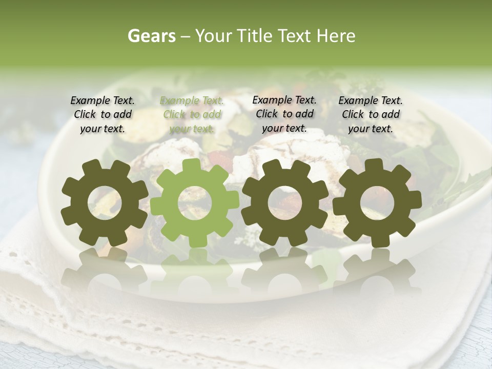 Zucchini Grilled Meal PowerPoint Template