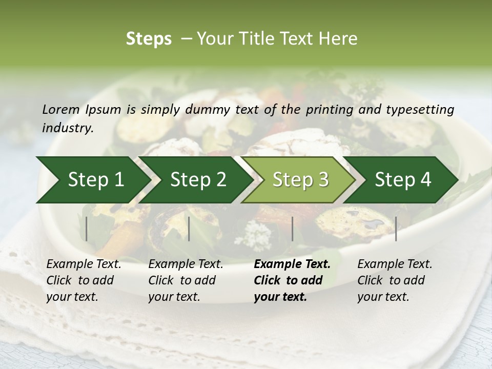 Zucchini Grilled Meal PowerPoint Template