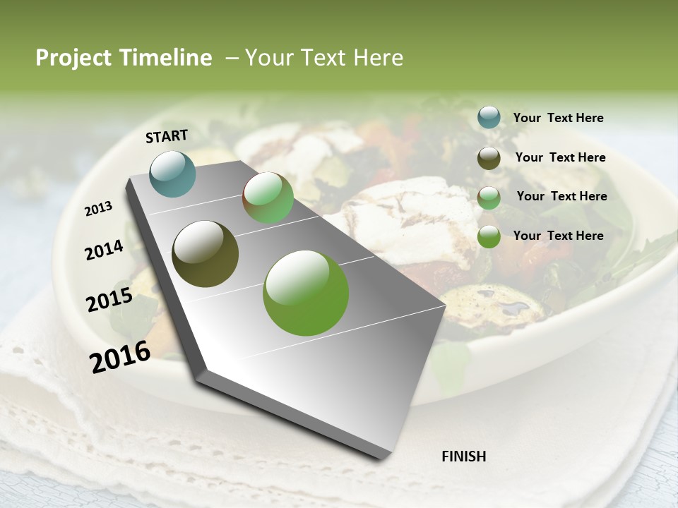 Zucchini Grilled Meal PowerPoint Template