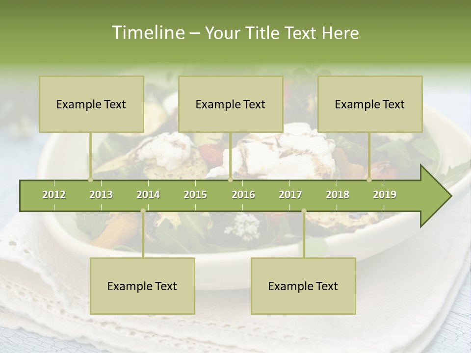 Zucchini Grilled Meal PowerPoint Template
