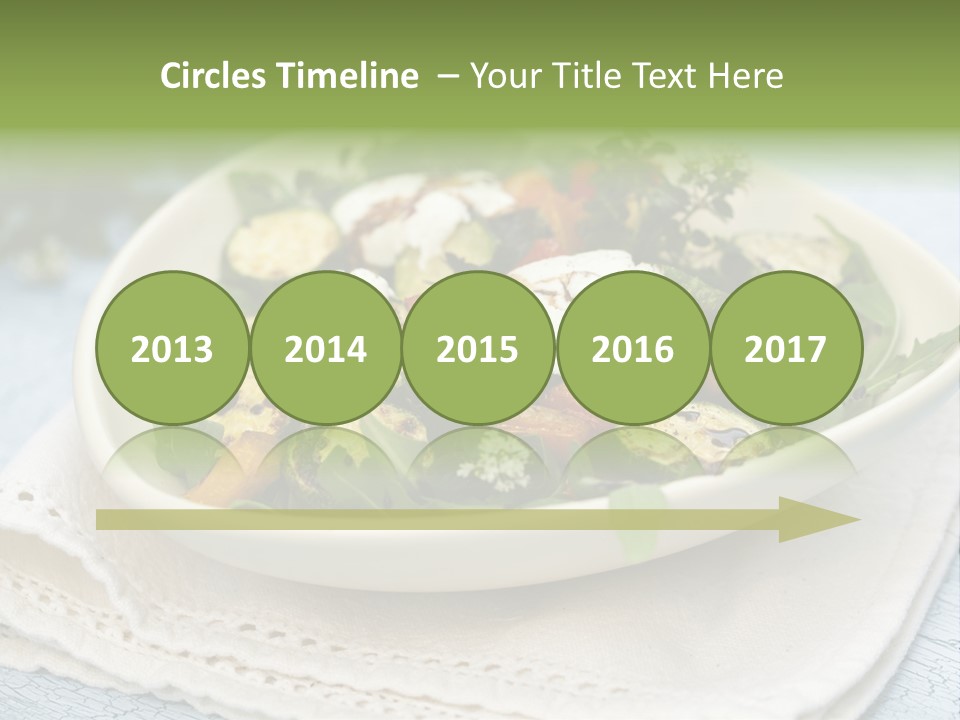 Zucchini Grilled Meal PowerPoint Template