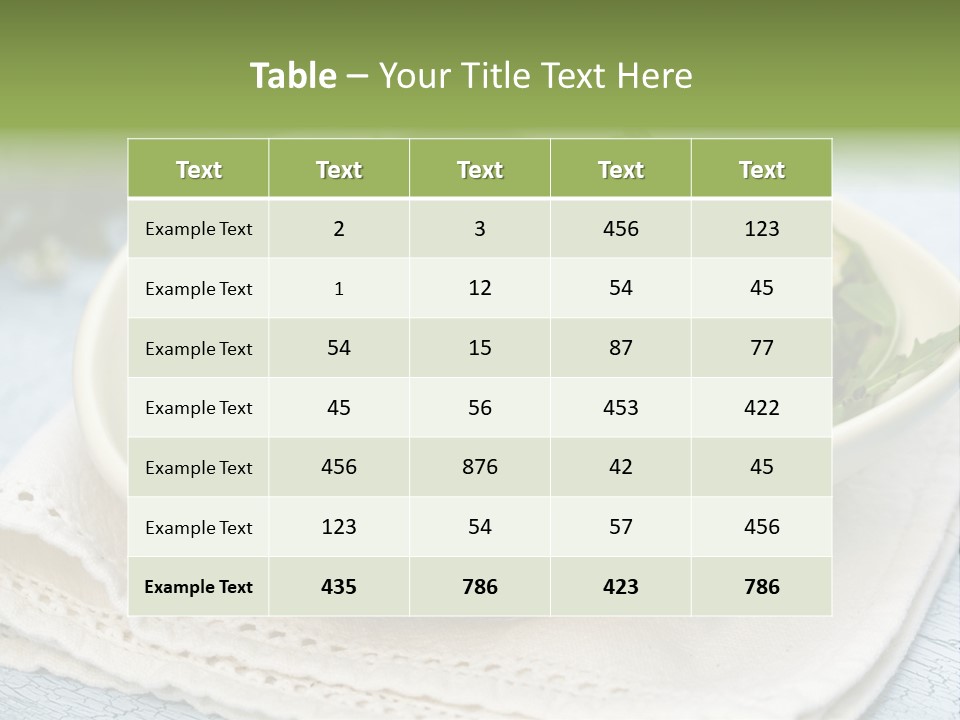 Zucchini Grilled Meal PowerPoint Template