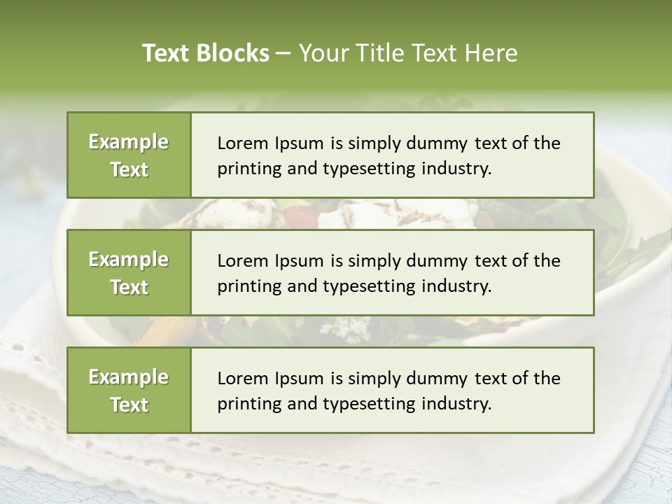 Zucchini Grilled Meal PowerPoint Template