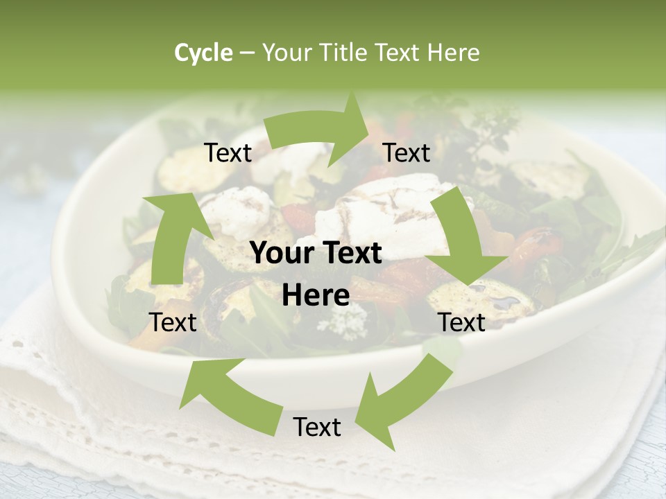 Zucchini Grilled Meal PowerPoint Template