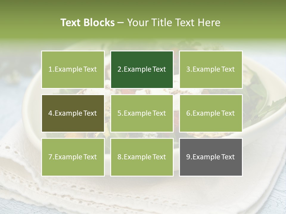 Zucchini Grilled Meal PowerPoint Template