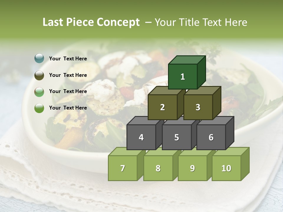 Zucchini Grilled Meal PowerPoint Template