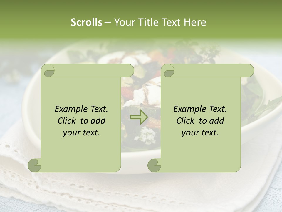 Zucchini Grilled Meal PowerPoint Template