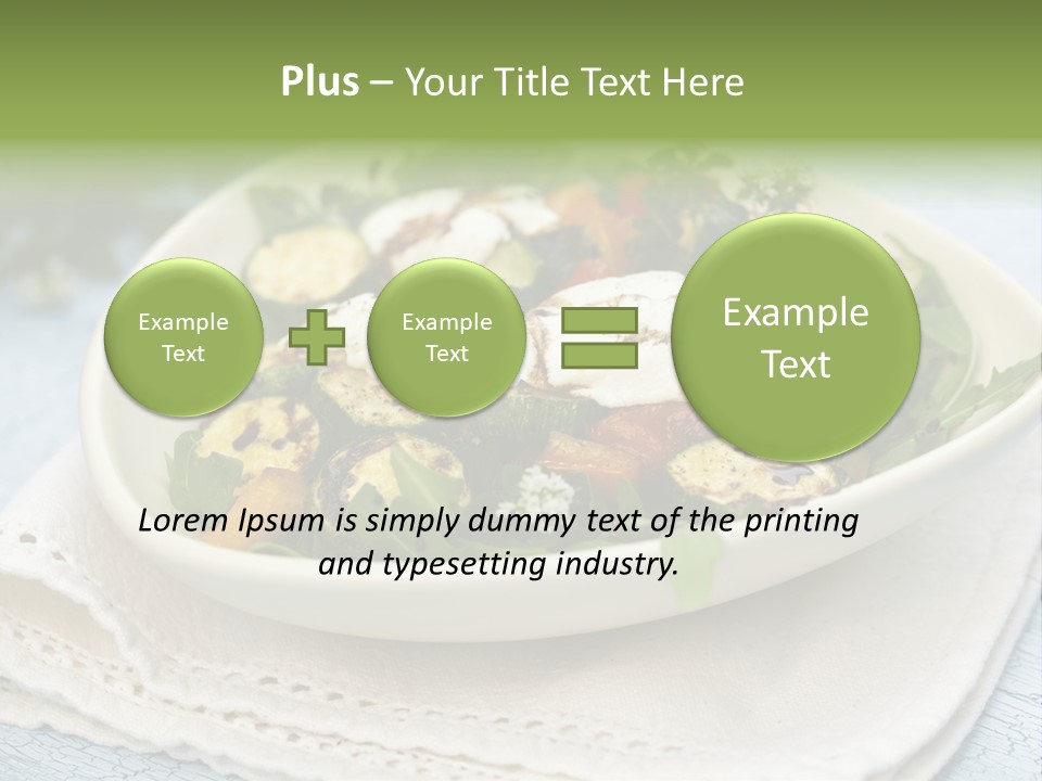 Zucchini Grilled Meal PowerPoint Template