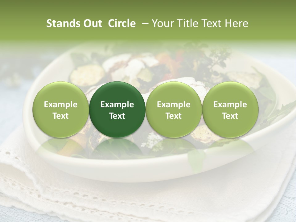 Zucchini Grilled Meal PowerPoint Template