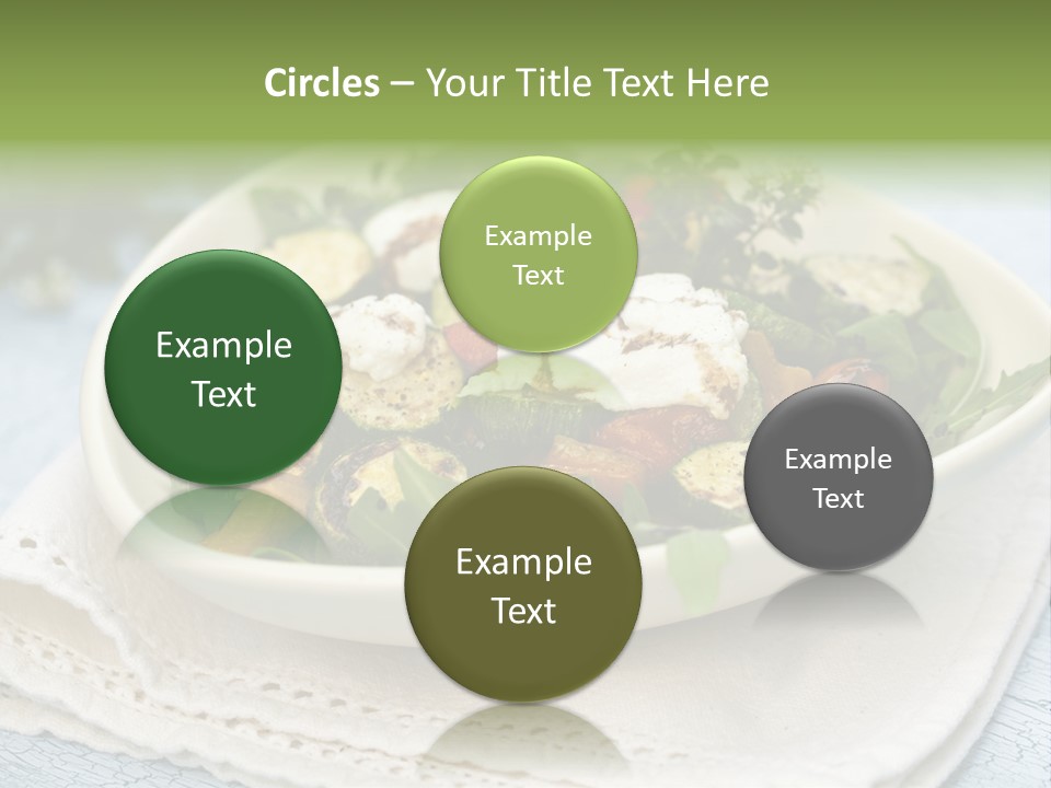 Zucchini Grilled Meal PowerPoint Template