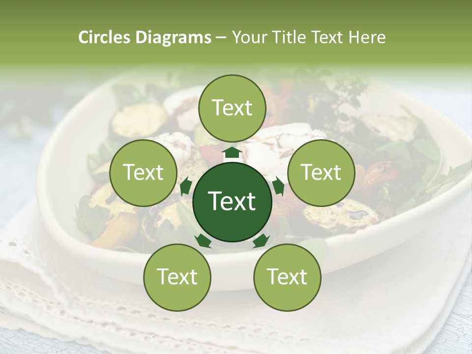 Zucchini Grilled Meal PowerPoint Template