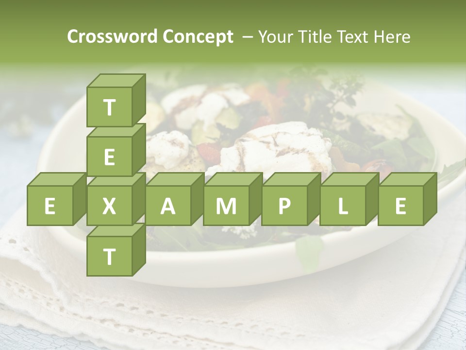 Zucchini Grilled Meal PowerPoint Template