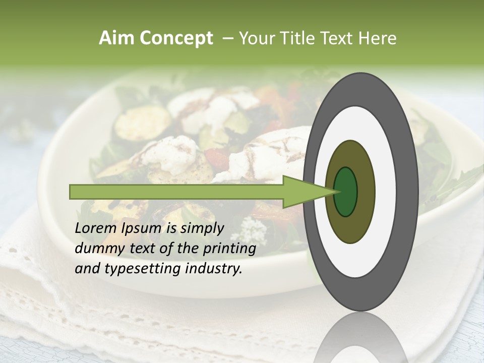 Zucchini Grilled Meal PowerPoint Template