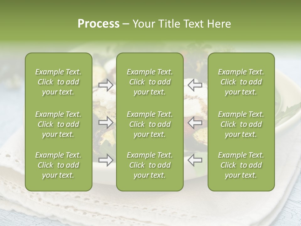 Zucchini Grilled Meal PowerPoint Template