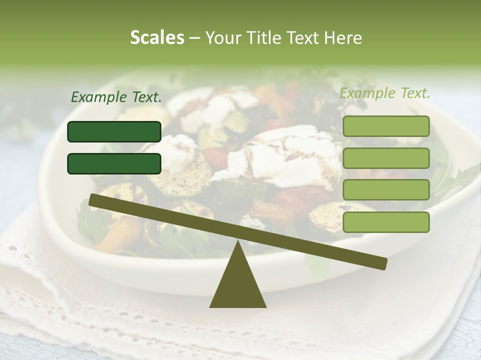 Zucchini Grilled Meal PowerPoint Template