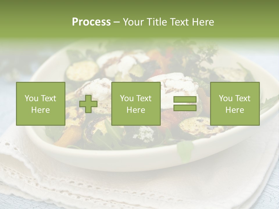 Zucchini Grilled Meal PowerPoint Template
