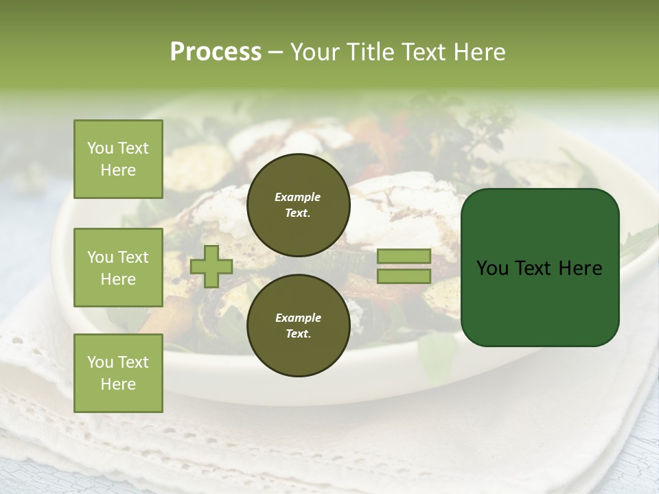 Zucchini Grilled Meal PowerPoint Template