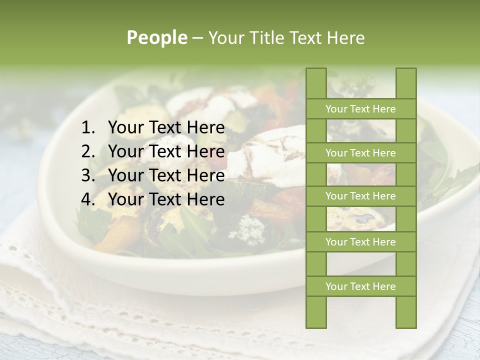 Zucchini Grilled Meal PowerPoint Template