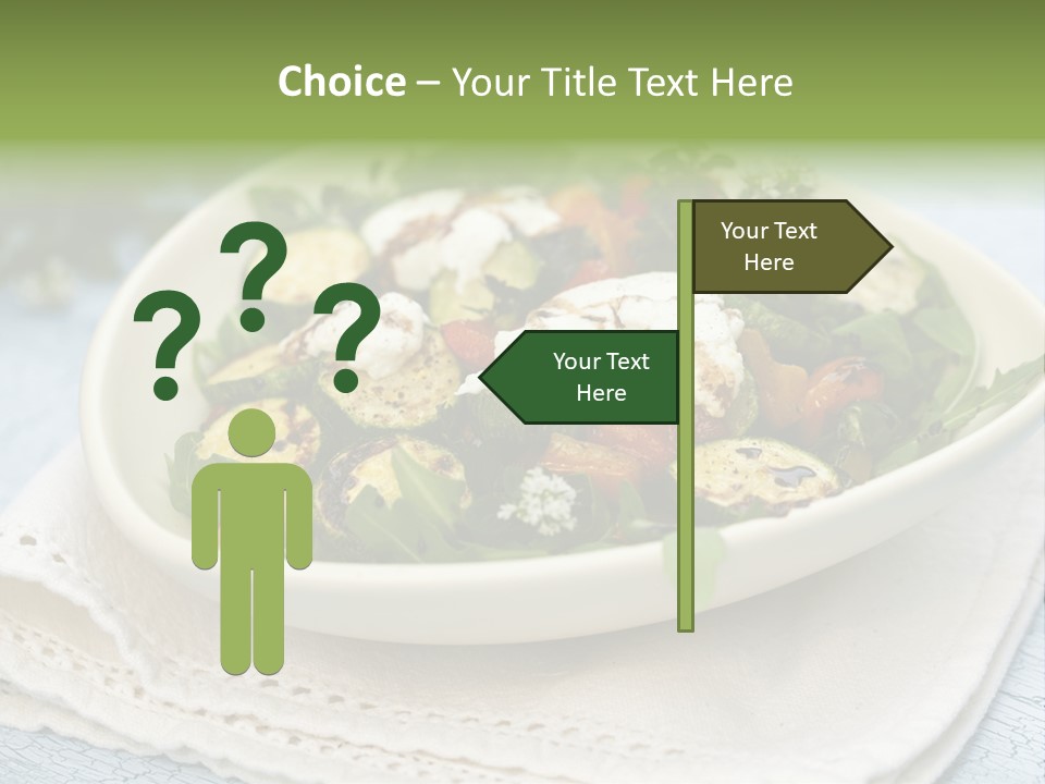 Zucchini Grilled Meal PowerPoint Template