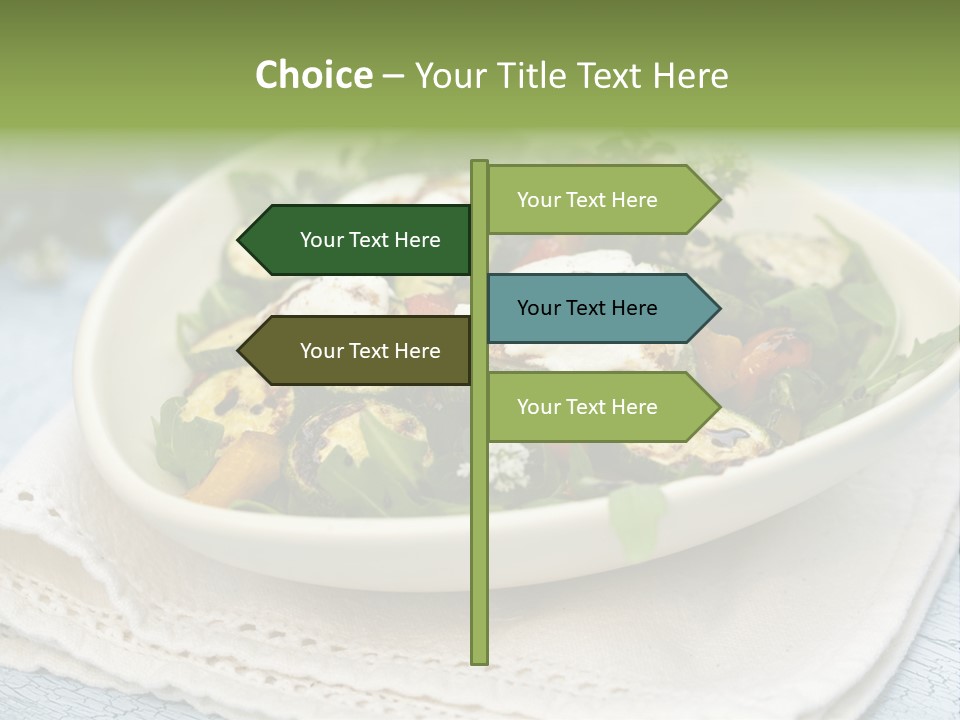 Zucchini Grilled Meal PowerPoint Template