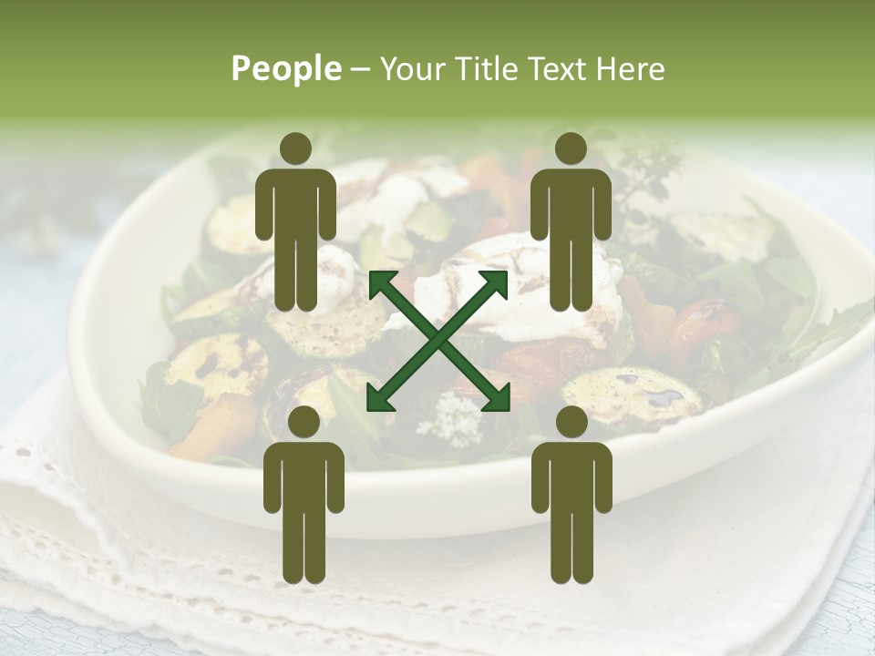 Zucchini Grilled Meal PowerPoint Template