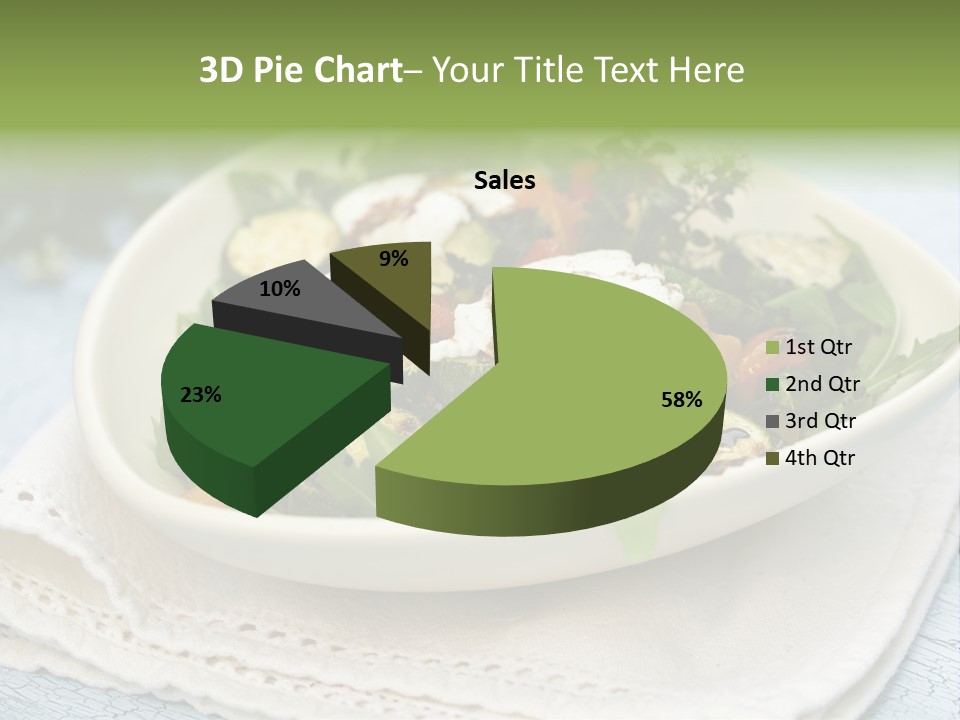 Zucchini Grilled Meal PowerPoint Template