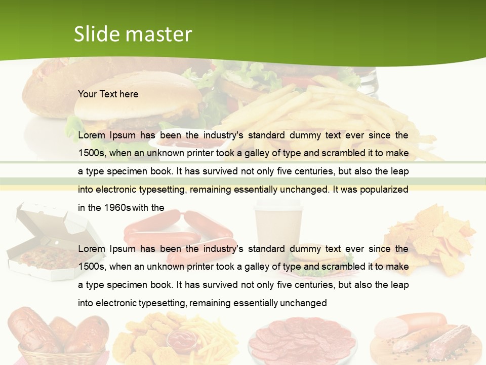 Sandwich American Coke PowerPoint Template