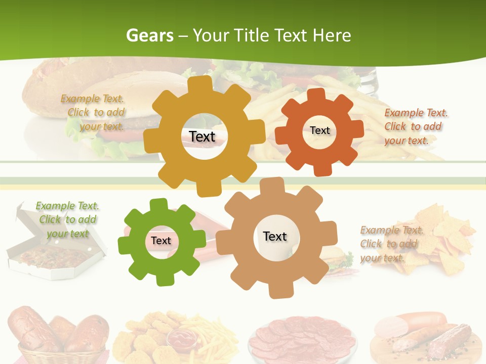 Sandwich American Coke PowerPoint Template