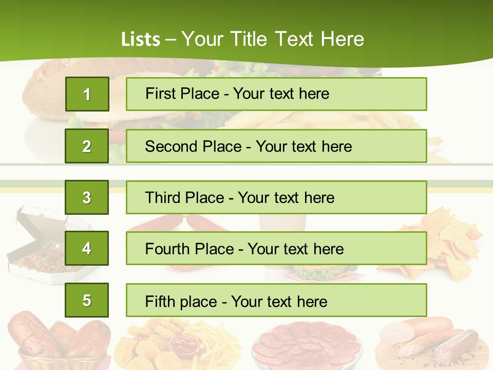 Sandwich American Coke PowerPoint Template