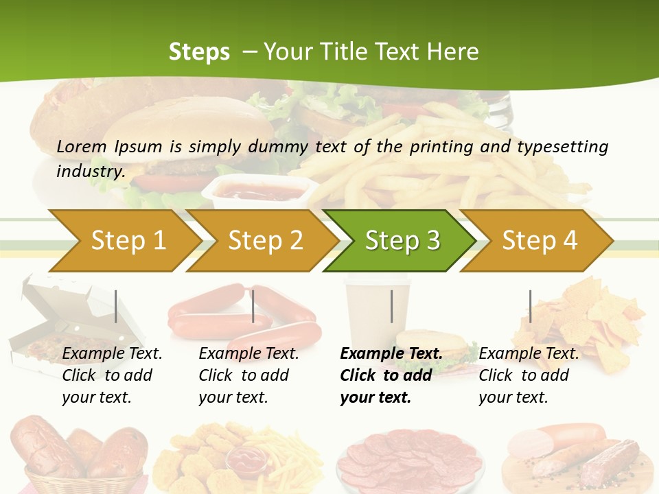Sandwich American Coke PowerPoint Template