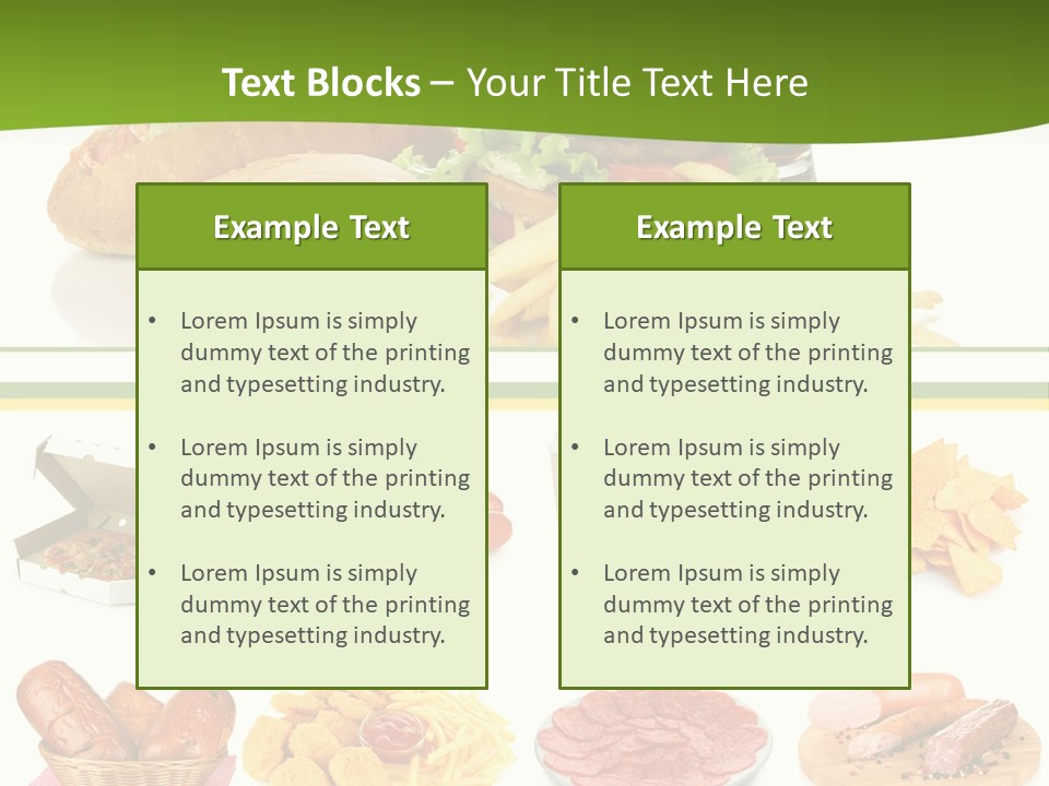 Sandwich American Coke PowerPoint Template