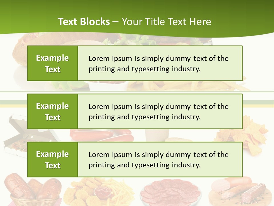 Sandwich American Coke PowerPoint Template