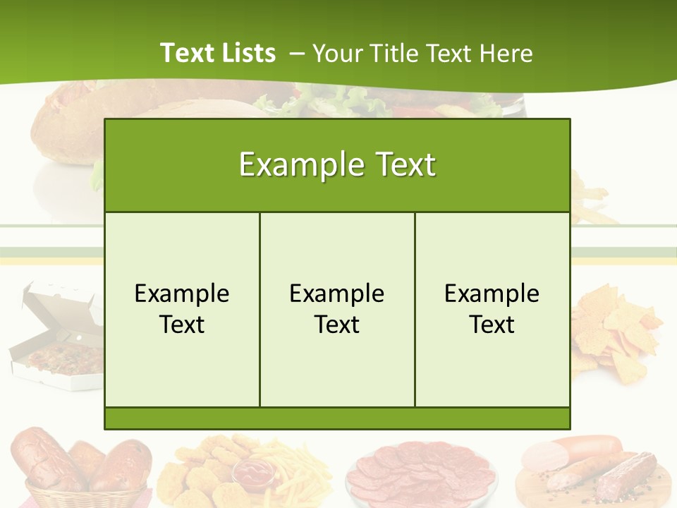 Sandwich American Coke PowerPoint Template