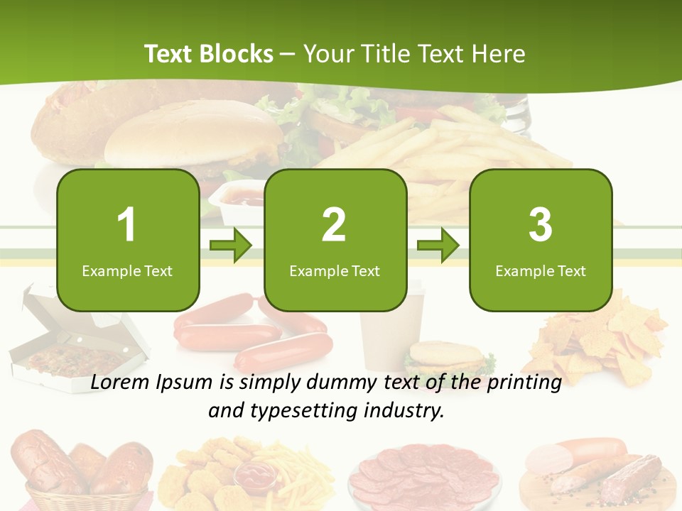 Sandwich American Coke PowerPoint Template