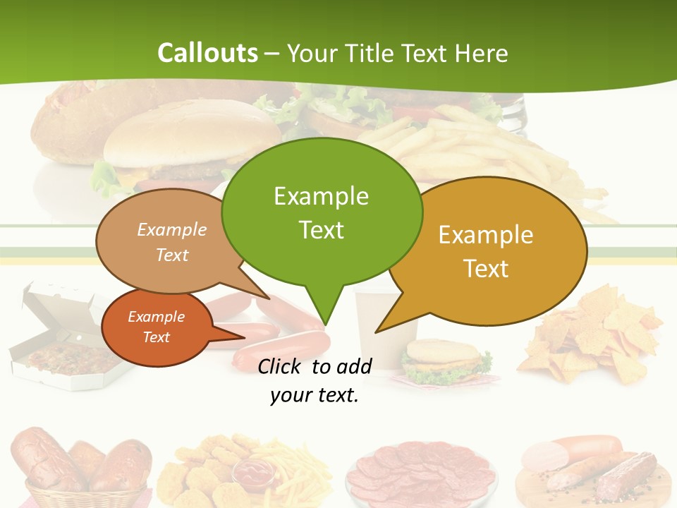 Sandwich American Coke PowerPoint Template