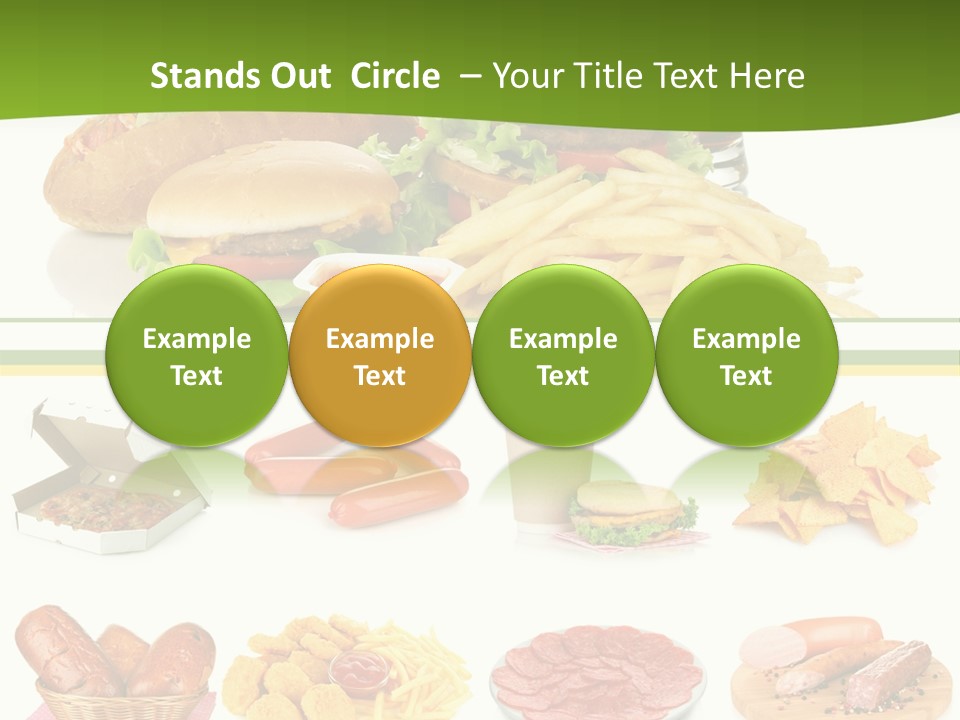 Sandwich American Coke PowerPoint Template