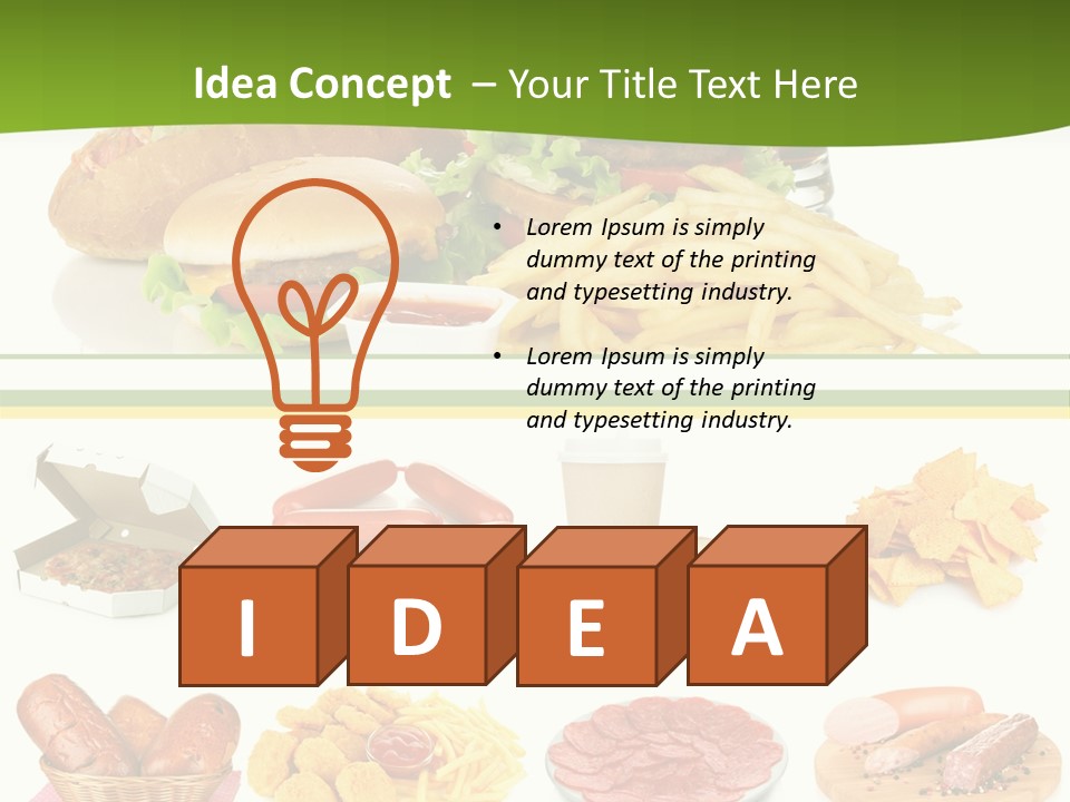 Sandwich American Coke PowerPoint Template