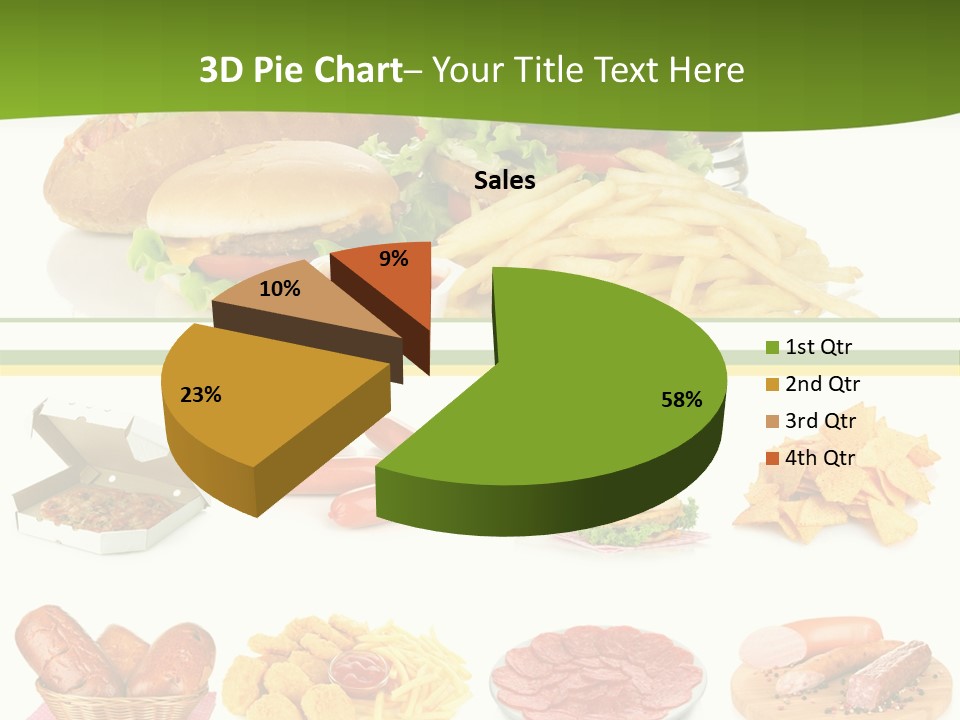 Sandwich American Coke PowerPoint Template