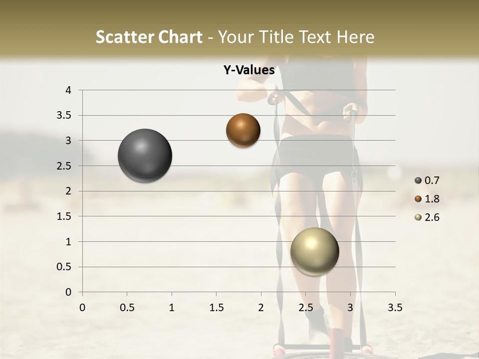 A Woman Riding A Water Ski On Top Of A Sandy Beach PowerPoint Template