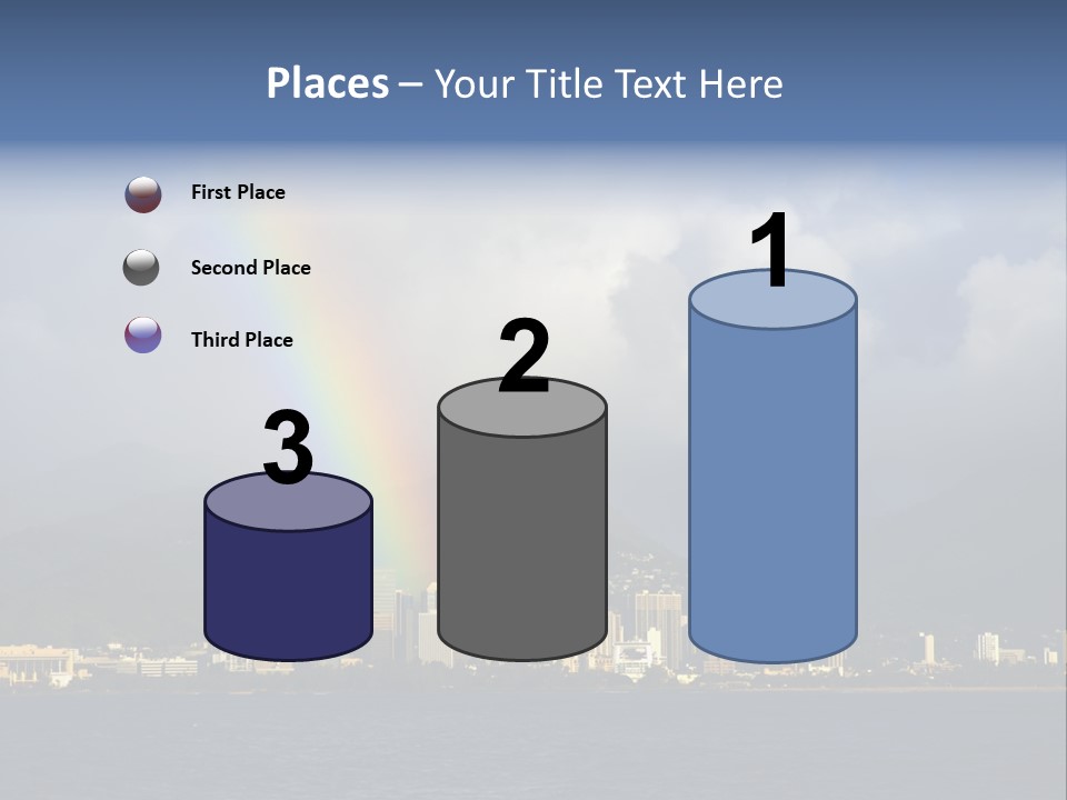 Ocean Clouds Mountains PowerPoint Template