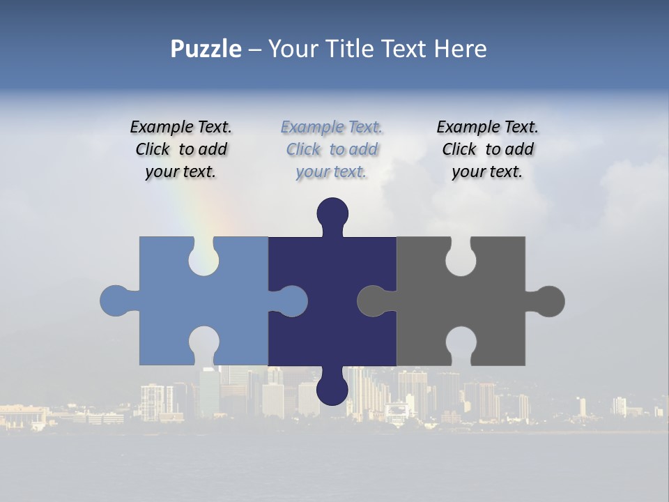 Ocean Clouds Mountains PowerPoint Template