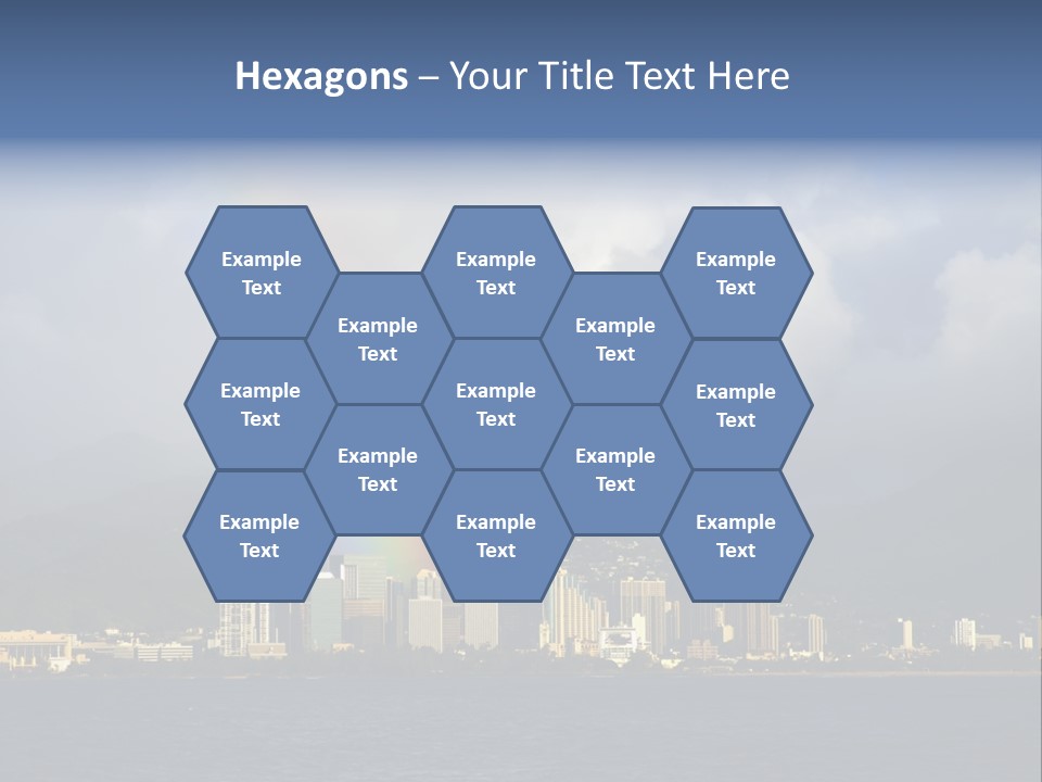 Ocean Clouds Mountains PowerPoint Template