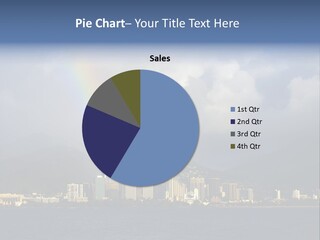 Ocean Clouds Mountains PowerPoint Template