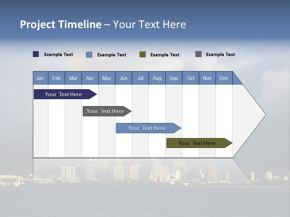 Ocean Clouds Mountains PowerPoint Template