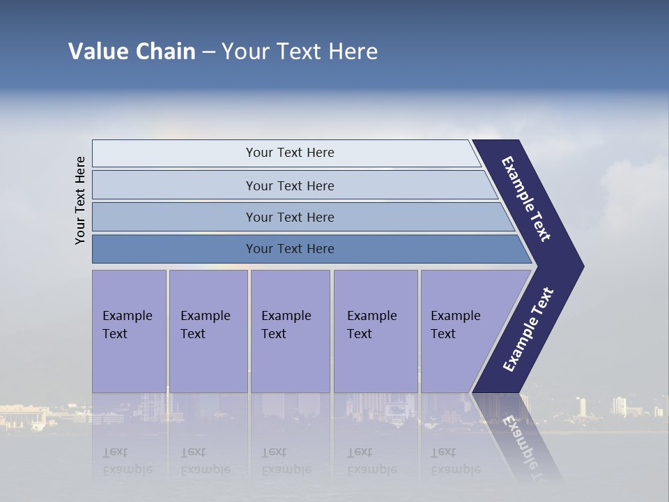 Ocean Clouds Mountains PowerPoint Template