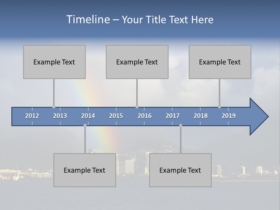 Ocean Clouds Mountains PowerPoint Template