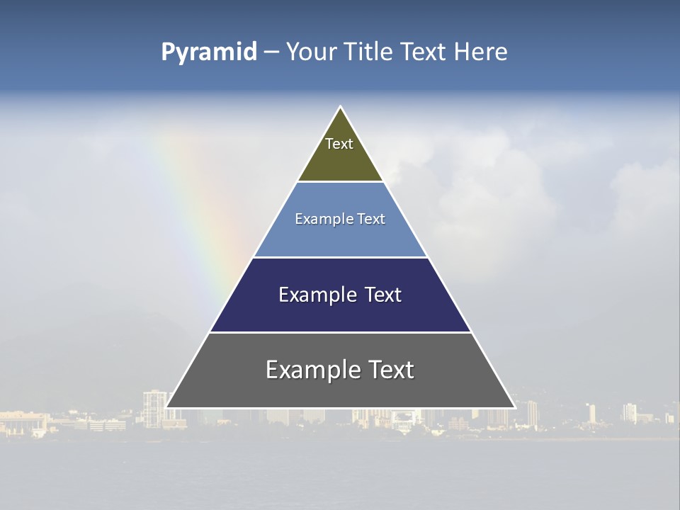 Ocean Clouds Mountains PowerPoint Template