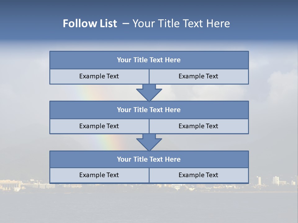 Ocean Clouds Mountains PowerPoint Template