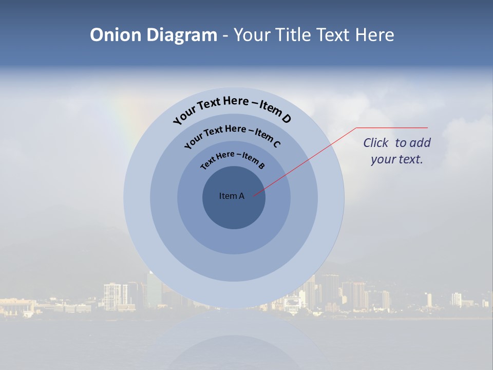 Ocean Clouds Mountains PowerPoint Template